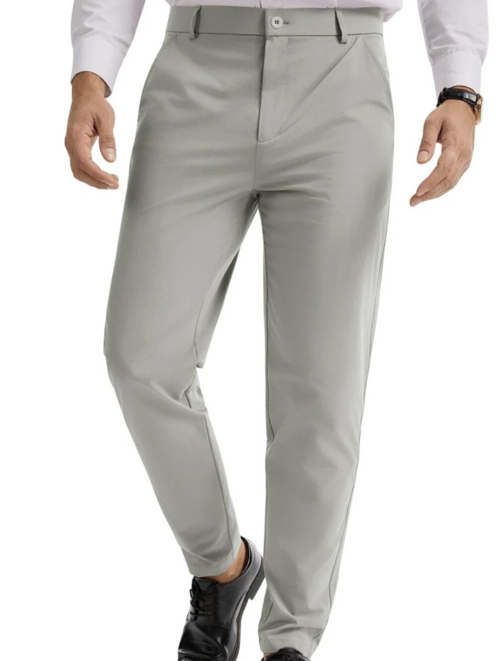 Runcati Men's Lightweight Gray Elastic-Waist Pants Size XL NWOT 3928